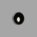 Faro Outdoor LED Wand-Einbauleuchte DANG, IP67 IK05, 24V DC / 233mA (exkl. BG), 3W 3000K 48lm 40°, Edelstahl 316 / schwarz