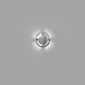Faro outdoor wall luminaire KEENAN LED IP67, nickel matt 