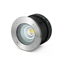 Outdoor LED Boden-Einbauleuchte SURIA 180, Ø 18cm, IP67 IK08, 100-240V AC, befahrbar bis 1t, Edelstahl, 12W 3000K 1197lm 60°