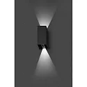 outdoor wall luminaire BLIND up / down, 2 flames LED IP65, dark grey 