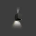 outdoor wall luminaire OLAN 2 flames LED IP65, dark grey 