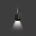 outdoor wall luminaire OLAN 2 flames LED IP65, dark grey 