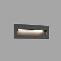 Outdoor LED Wand-Einbauleuchte NAT, IP65 IK06, 22.5 x 7.5cm, 220-240V AC, 8W 3000K 496lm 120°, schaltbar