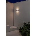 Faro outdoor wall luminaire ADAY 2 flames LED IP54, white matt 