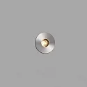 Faro Outdoor LED Bodeneinbau-Spot GRUND, IP67 IK08, Ø 3.7cm, 700mA (exkl. BG), CRi>90, befahrbar bis 1t, 2W 3000K 15°, satiniert
