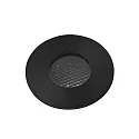Outdoor LED Bodeneinbau-Spot GRUND, IP67 IK08, Ø 8cm, 350mA (exkl. BG), CRi>90, befahrbar bis 1t, 7W 3000K 36°, schwarz