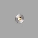 Outdoor LED Bodeneinbau-Spot GRUND, IP67 IK08, Ø 3.7cm, 700mA (exkl. BG), CRi>90, befahrbar bis 1t, 2W 2700K 15°, satiniert
