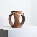 Faro table lamp CANDELA LED IP20, terracotta 