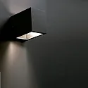 Faro wall luminaire LACRE E27 IP54, dark grey 