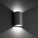 Faro outdoor wall luminaire LACE 2 flames LED IP54, dark grey 