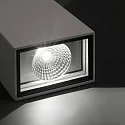 Faro outdoor wall luminaire LING 2 flames LED IP54, white matt 