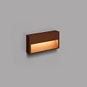 Faro outdoor wall luminaire GRADA LED IP54, rust brown 