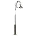 Laterne Lampe NÁUTICA 1xE27, IP33, 220cm, rostbraun