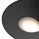 Faro LED Außenwandleuchte LOTUS, IP65 IK08, 18W 3000K 1120lm, indirekt, schaltbar, dunkelgrau / opal