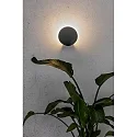 Faro LED Außenwandleuchte LOTUS, IP65 IK08, 18W 3000K 1120lm, indirekt, schaltbar, dunkelgrau / opal