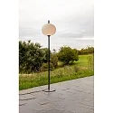 Faro outdoor floor lamp SAIGON OUT E27 IP44, dark grey, white matt 