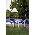 Outdoor Stehleuchte SAIGON OUT ø67 cm, E27, IP44, Höhe 195cm, grau, weiß matt
