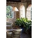 Outdoor Stehleuchte SAIGON OUT ø67 cm, E27, IP44, Höhe 195cm, grau, weiß matt