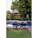 Faro Outdoor Stehleuchte SAIGON OUT ø67 cm, E27, IP44, Höhe 195cm, grau, braun