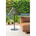 Faro Outdoor Stehleuchte SAIGON OUT ø66,5 cm, E27, IP44, Höhe 120cm, dunkelgrau, olivgrün