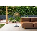 Faro Outdoor Stehleuchte SAIGON OUT ø66,5 cm, E27, IP44, Höhe 120cm, dunkelgrau, olivgrün