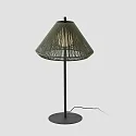 Faro Outdoor Stehleuchte SAIGON OUT ø66,5 cm, E27, IP44, Höhe 120cm, dunkelgrau, olivgrün