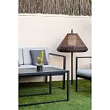 Faro Spießleuchte SAIGON OUT E27, IP44, grau, brauner 1M W70