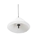 Outdoor Pendelleuchte SAIGON OUT ø 67cm, E27, IP44, Schirm Textil, grau, weiß
