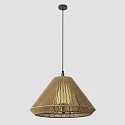 Outdoor Pendelleuchte SAIGON OUT C70 E27, IP44, mit Kegelabdeckung, dunkelgrau, ockergelb