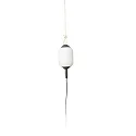 Outdoor Pendelleuchte SAIGON OUT R17, E27, IP44, Lochkappenschirm, tragbar, grau, weiß matt