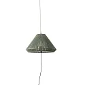 Outdoor Pendelleuchte SAIGON OUT C70 E27, IP44, mit Lochabdeckung, tragbar, dunkelgrau, olivgrün