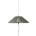 Outdoor Pendelleuchte SAIGON OUT C100 E27, IP44, mit Lochabdeckung, tragbar, dunkelgrau, olivgrün