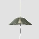 Faro Outdoor Pendelleuchte SAIGON OUT C100 E27, IP44, mit Lochabdeckung, tragbar, dunkelgrau, olivgrün