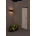Faro outdoor wall luminaire DORO 500 2 flames LED IP65, rust brown 