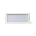 Outdoor LED Wand-Einbauleuchte STRIPE-2, IP54 IK07, mit Diffusor, 100-240V AC, 5W 3000K 89lm, weiß matt
