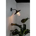 Faro wall luminaire WALLY E27 IP44, rust brown 