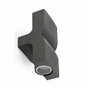 Outdoor Wandleuchte KLAMP 2L GU10, IP44, dunkelgrau
