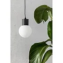 Faro pendant luminaire MOON E27 IP44, dark grey 