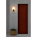 Faro wall luminaire MOON E27 IP44, dark grey 