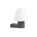 Faro wall luminaire MISTU E27 IP44, dark grey 