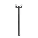 Mastleuchte MISTU 2xE27, IP44, 215cm, dunkelgrau