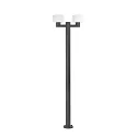 Mastleuchte MUFFIN 2xE27, IP44, 211,5cm, dunkelgrau