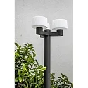 Faro Mastleuchte MUFFIN 3xE27, IP44, 211,5cm, dunkelgrau