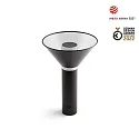 Faro table lamp FUJI LED IP44, satined, black 