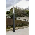Faro Outdoor LED Stehleuchte SCREEN 360°, 38W, 2700K, IP65, 370cm, dunkelgrau