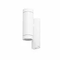 outdoor wall luminaire STEPS 2 flames GU10 IP44, white matt 