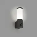 Faro outdoor wall luminaire ORWELL with camera LED IP54, dark grey 