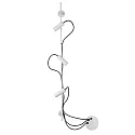 outdoor wall luminaire CLAP 3 flames LED IP65, white 