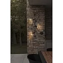 outdoor wall luminaire CLAP 3 flames LED IP65, black 