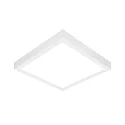LED Aufbau-Panel, IP44 IK07, eckig, flach, opal, schaltbar, weiß, 48x48cm, 19W 4000K 2300lm